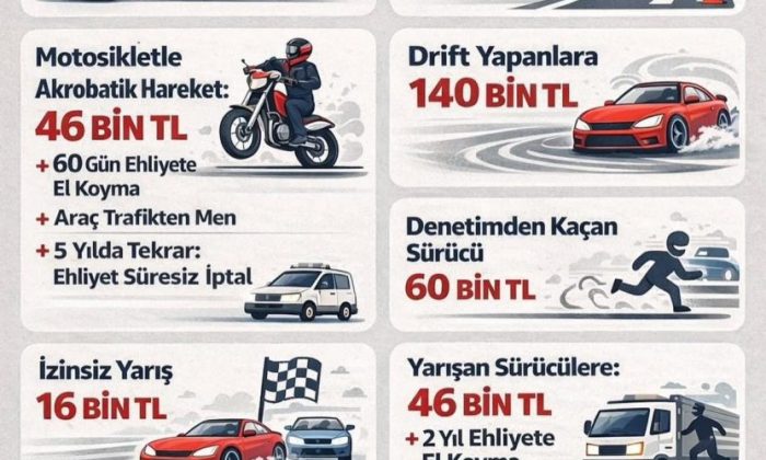 TBMM’DE KABUL EDİLEN YENİ TRAFİK DÜZENLEMESİYLE CEZALAR AĞIRLAŞTI