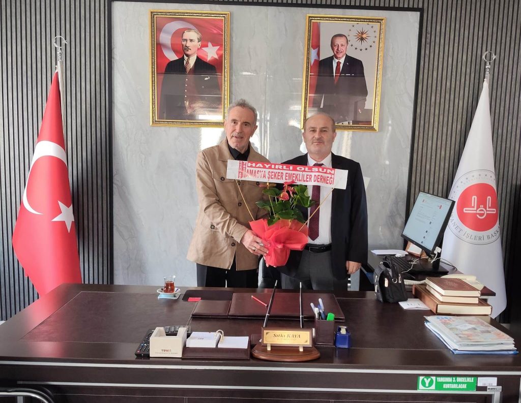 ŞEKER EMEKLİLERİ DERNEĞİNDEN, MÜFTÜ DR. SITKI KAYA’YA ‘HAYIRLI OLSUN’ ZİYARETİ