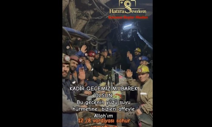 SULUOVALI MADEN İŞÇİLERİ YER ALTINDA KADİR GECESİNİ İDRAK EDEREK SAHUR YAPTI !
