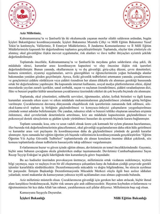 AMASYA VALİLİĞİNDEN BASIN AÇIKLAMASI !