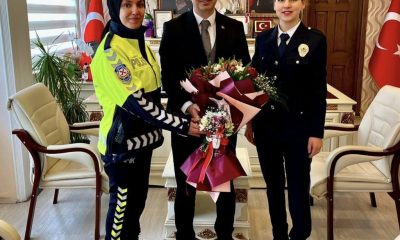 POLİS TEŞKİLATIMIZDAN KAYMAKAM ŞAFAK GÜRÇAM’A ZİYARET