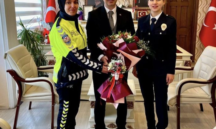 POLİS TEŞKİLATIMIZDAN KAYMAKAM ŞAFAK GÜRÇAM’A ZİYARET