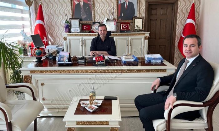 YENİ VERGİ DAİRESİ MÜDÜRÜ, KAYMAKAM ŞAFAK GÜRÇAM’I ZİYARET ETTİ