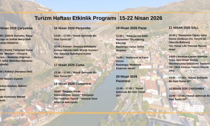 TURİZM HAFTASI AMASYA’DA BAŞLADI !
