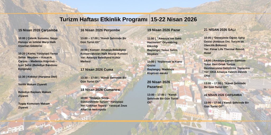 TURİZM HAFTASI AMASYA’DA BAŞLADI !