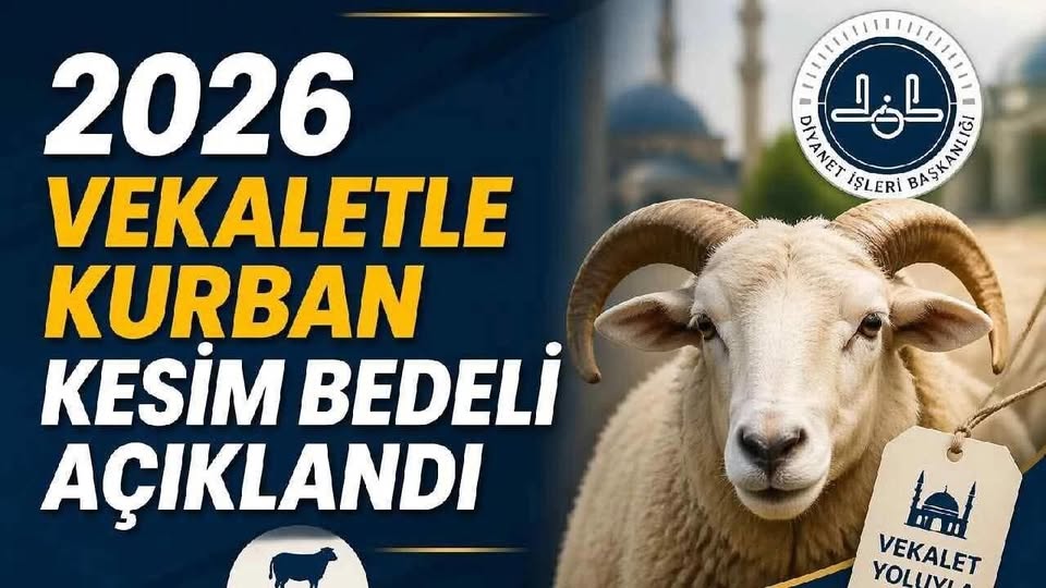VEKALET YOLUYLA KURBAN KESİM BEDELLERİ AÇIKLANDI!